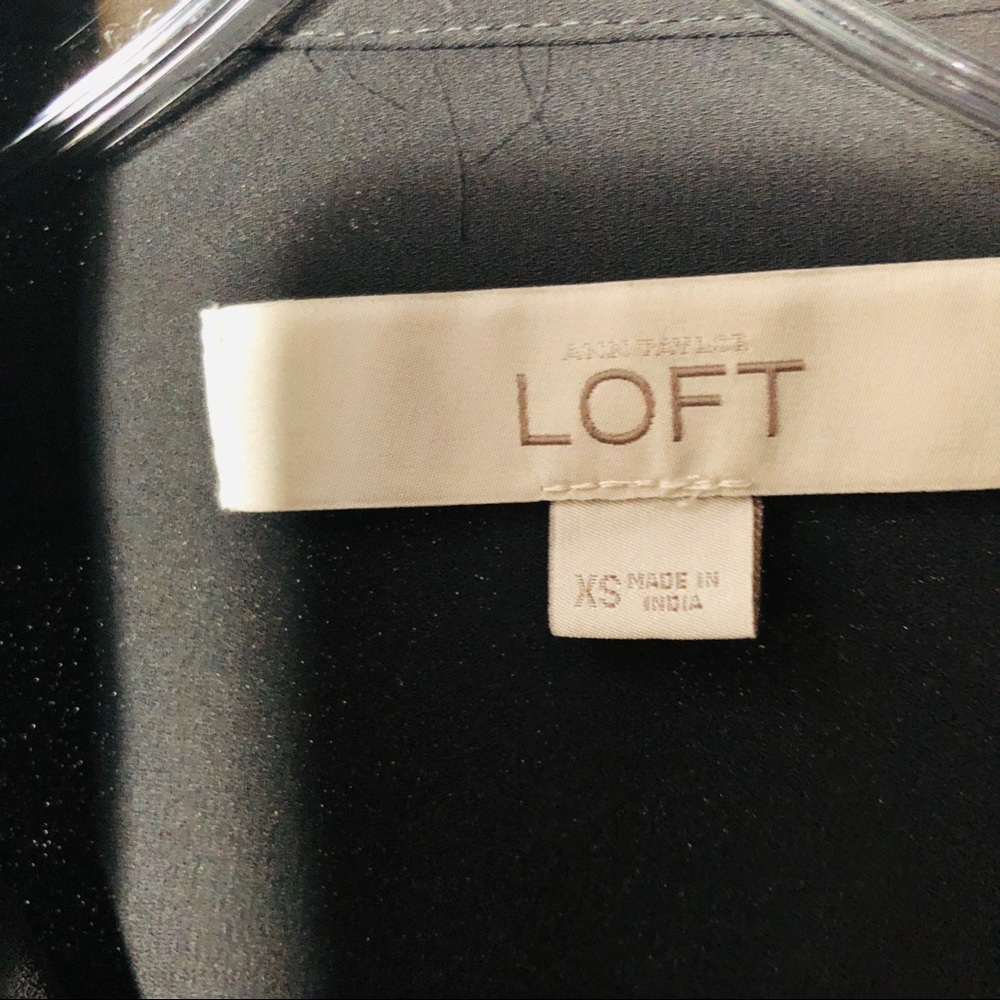 Loft Chocolate Button Down Blouse, Button Up Slee… - image 8